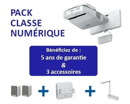 Vidéoprojecteur EB-680WI et ses 3 accessoires