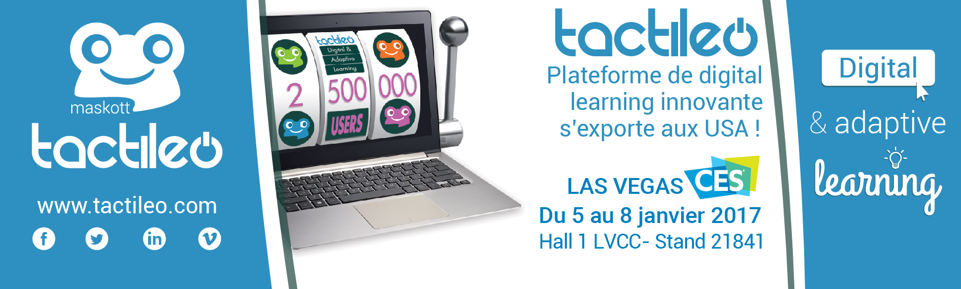 Maskott Tactileo digital learning e-learning CES las vegas innovation innovative